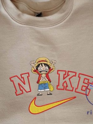 One Piece Luffy Nike Embroidered Sweatshirt T Shirt Hoodie Unique riracha 2