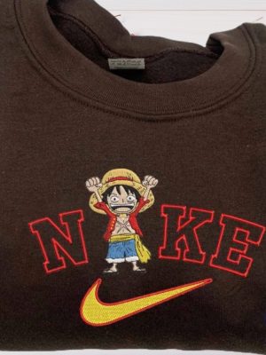 One Piece Luffy Nike Embroidered Sweatshirt T Shirt Hoodie Unique riracha 3