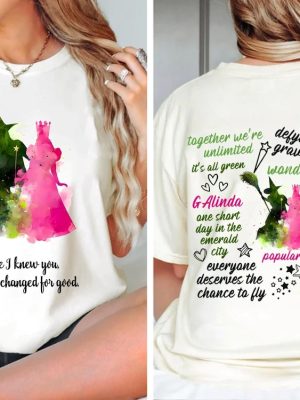 Wicked A New Musical Shirt The Untold Story Of The Witches Of Oz Wicked Shirt Witches Because I Knew You Shirt Hoodie Sweatshirt riracha 5