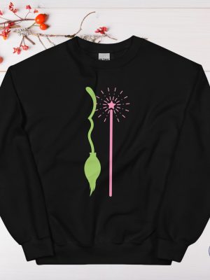 Wicked Elphaba Glinda Best Friends Shirt Magic Wand Broomstick Wicked Musical Shirt Gift For Wicked Broadway Musical Fan Wicked Movie Merch riracha 6