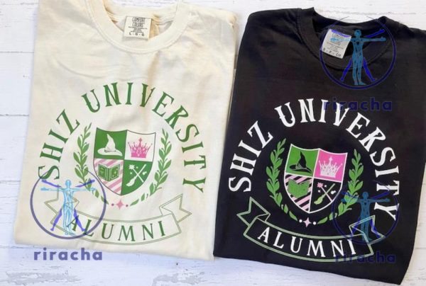 Shiz University Alumni Embroidered Shirt Crewneck Sweatshirt Cute Wicked Musical Inspired Apparel Shiz University Alumni Wicked Embroidered Shirt riracha 1 2