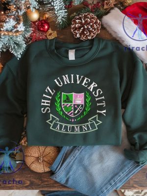 Shiz University Alumni Embroidered Shirt Crewneck Sweatshirt Cute Wicked Musical Inspired Apparel Shiz University Alumni Wicked Embroidered Shirt riracha 2 2