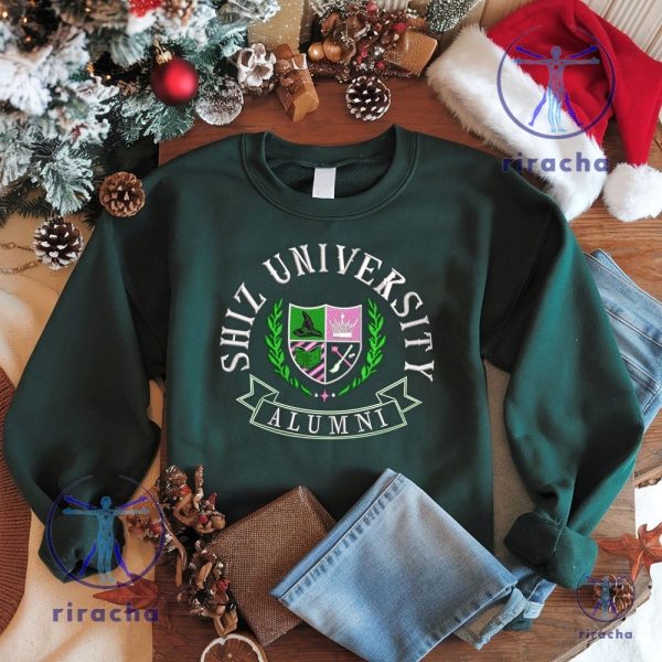 Shiz University Alumni Embroidered Shirt Crewneck Sweatshirt Cute Wicked Musical Inspired Apparel Shiz University Alumni Wicked Embroidered Shirt riracha 4 1