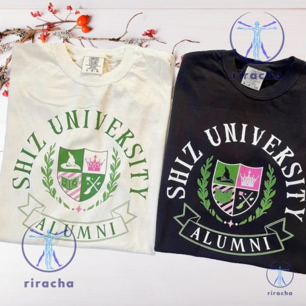 Shiz University Alumni Embroidered Shirt Crewneck Sweatshirt Cute Wicked Musical Inspired Apparel Shiz University Alumni Wicked Embroidered Shirt riracha 5 1