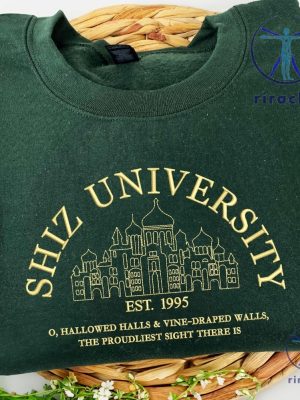 Shiz University Embroidered Sweatshirt Shirt Hoodie Elphaba And Glinda Shirt Wicked Defying Gravity Changed For Good Christmas Shirt Gift For Friend riracha 2 1