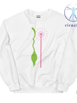 Wicked Elphaba Glinda Best Friends Shirt Magic Wand Broomstick Wicked Musical Shirt Gift For Wicked Broadway Musical Fan Wicked Movie Merch riracha 2 1