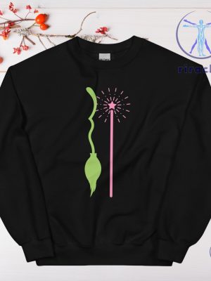 Wicked Elphaba Glinda Best Friends Shirt Magic Wand Broomstick Wicked Musical Shirt Gift For Wicked Broadway Musical Fan Wicked Movie Merch riracha 6 1