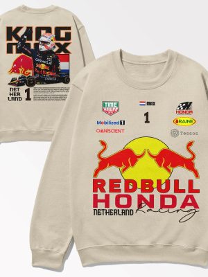 Formula 1 F1 Redbull Honda Racing Shirt F1 Redbull Max Verstappen Shirt Hoodie Sweatshirt Redbull Formula 1 Merch riracha 2