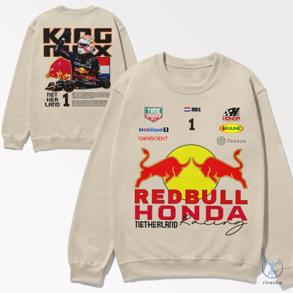 Formula 1 F1 Redbull Honda Racing Shirt F1 Redbull Max Verstappen Shirt Hoodie Sweatshirt Redbull Formula 1 Merch riracha 2