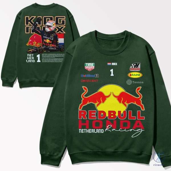 Formula 1 F1 Redbull Honda Racing Shirt F1 Redbull Max Verstappen Shirt Hoodie Sweatshirt Redbull Formula 1 Merch riracha 4