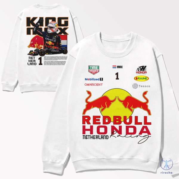 Formula 1 F1 Redbull Honda Racing Shirt F1 Redbull Max Verstappen Shirt Hoodie Sweatshirt Redbull Formula 1 Merch riracha 6