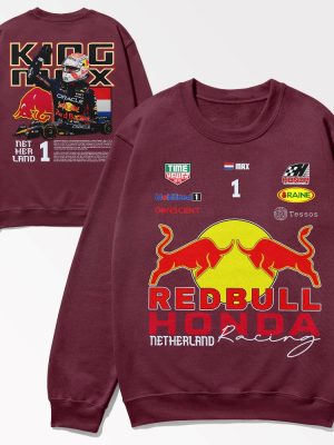 Formula 1 F1 Redbull Honda Racing Shirt F1 Redbull Max Verstappen Shirt Hoodie Sweatshirt Redbull Formula 1 Merch riracha 7