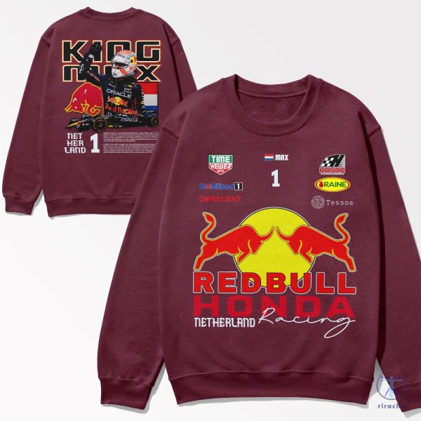 Formula 1 F1 Redbull Honda Racing Shirt F1 Redbull Max Verstappen Shirt Hoodie Sweatshirt Redbull Formula 1 Merch riracha 7