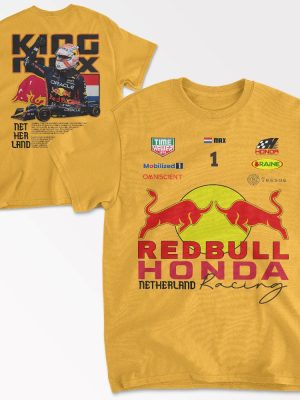 F1 Formula 1 Redbull Honda Netherland Racing Shirt Hoodie Sweatshirt Red Bull Formula One Shirt F1 Redbull Racing Shirt riracha 8