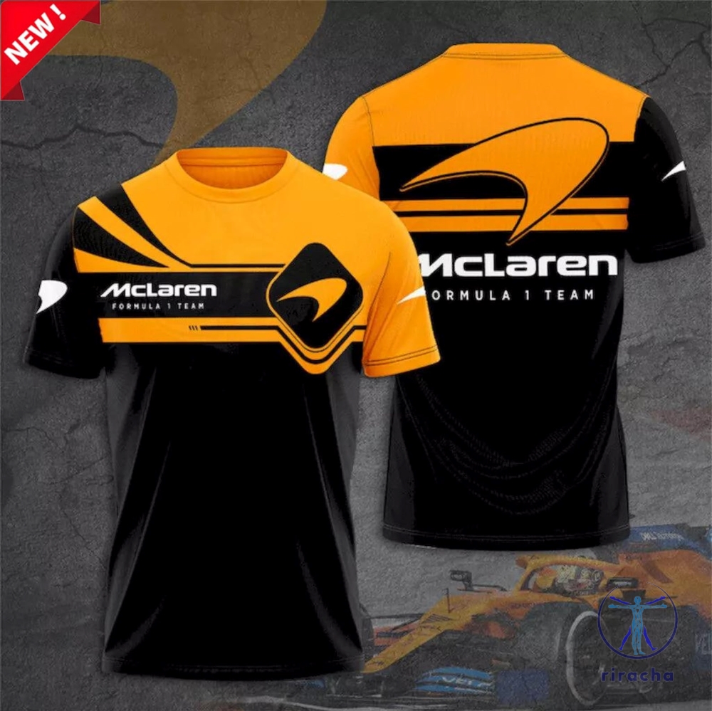 Mclaren Formula 1 Team Shirt Hoodie Sweatshirt Unique Formula 1 F1 Mclaren Team Shirt 3D All Over Printed Shirt Unique