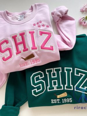 Wicked Shiz University Est Custom Year Embroidered Sweatshirt Hoodie T Shirt Wizard Shiz University Est 1995 Embroidered Shirt Wickeds Merch riracha 2