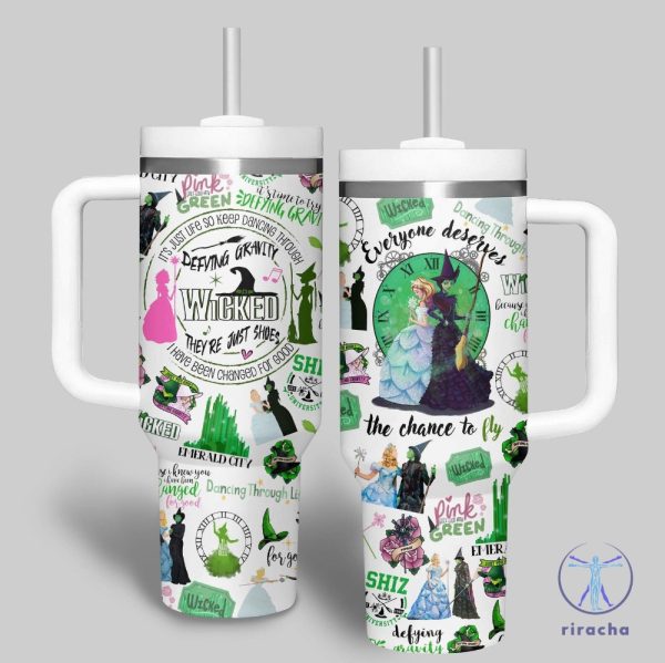 Wicked Movie Musical Defying Gravity Tumbler Wicked Shiz University Tumbler Wicked Broadway Quotes Accessories Wicked 40 Oz Tumbler New riracha 1