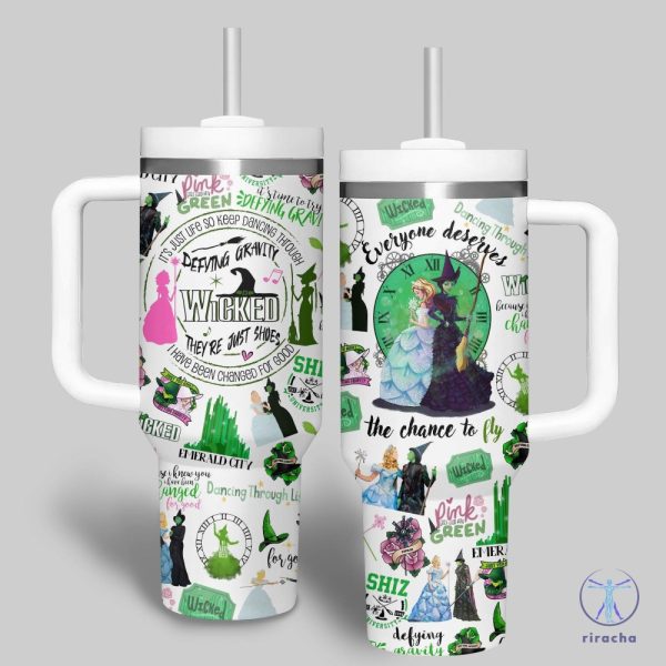 Wicked Movie Musical Defying Gravity Tumbler Wicked Shiz University Tumbler Wicked Broadway Quotes Accessories Wicked 40 Oz Tumbler New riracha 3