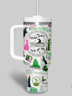 Wicked Movie Musical Defying Gravity Tumbler Wicked Shiz University Tumbler Wicked Broadway Quotes Accessories Wicked 40 Oz Tumbler New riracha 4