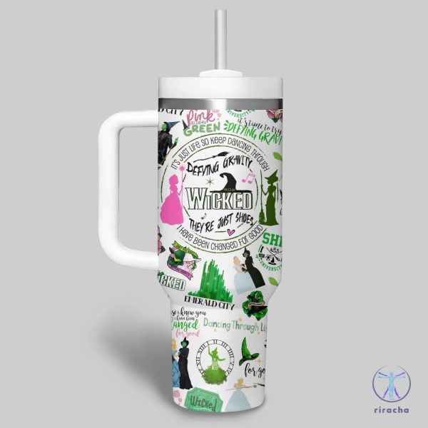 Wicked Movie Musical Defying Gravity Tumbler Wicked Shiz University Tumbler Wicked Broadway Quotes Accessories Wicked 40 Oz Tumbler New riracha 4