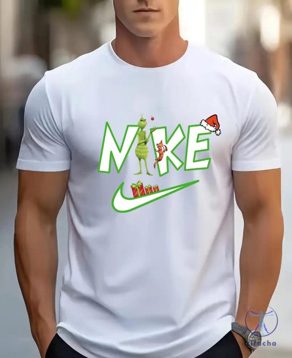 The Grinch Nike Sweatshirt T Shirt Hoodie Xmas Christmas Gift For Her Gift For Him New riracha 2