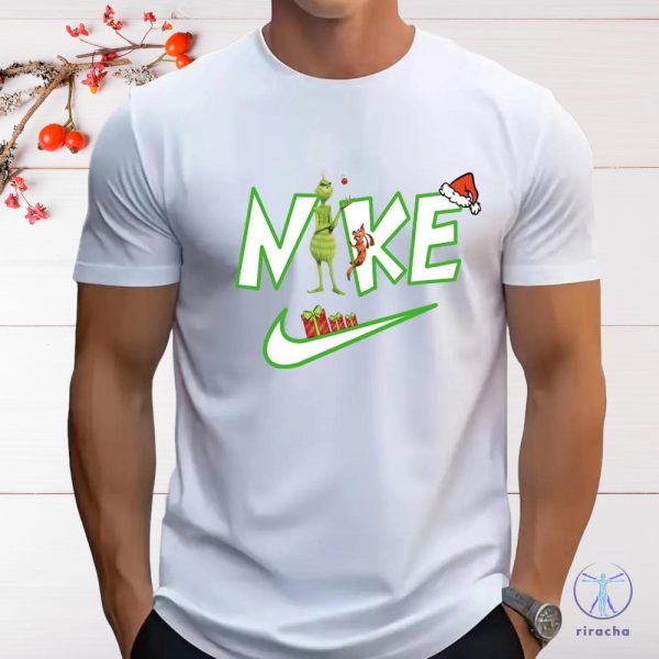 The Grinch Nike Sweatshirt T Shirt Hoodie Xmas Christmas Gift For Her Gift For Him New riracha 4