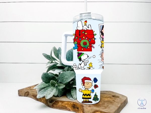 Christmas Vintage Peanuts Snoopy Woodstock Charlie Brown Stainless Steel Tumbler 40 Oz Mug Stanley Christmas Gift For Her Gift For Mom riracha 4