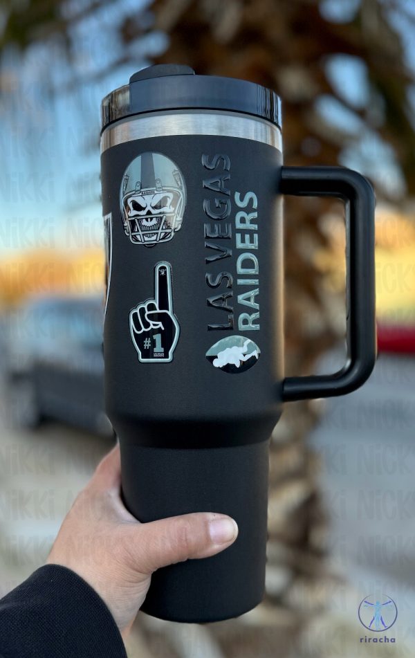 Las Vegas Raiders 40 Oz Tumbler Lv Raiders Stanley Cup Las Vegas Raiders Inspired Tumbler Gift For Las Vegas Raiders Fan Gift For Him Her riracha 2