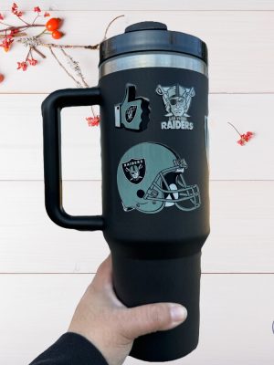 Las Vegas Raiders 40 Oz Tumbler Lv Raiders Stanley Cup Las Vegas Raiders Inspired Tumbler Gift For Las Vegas Raiders Fan Gift For Him Her riracha 4