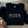 Mickey Mouse Christmas Shirt Disney Mickey Gingerbread Embroidered Sweatshirt Hoodie T Shirt Disney Mickey Minnie Gingerbread Tee Shirts riracha 1