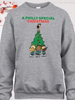 Philadelphia Eagles Peanuts Snoopy Charlie Brown A Philly Special Christmas Crewneck Sweatshirt Hoodie T Shirt Unique Gift For Fan riracha 3