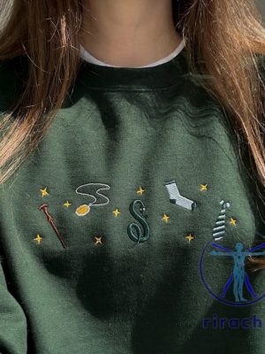 Harry Potter Slytherin Symbols Embroidered Sweatshirt Hoodie T Shirt Gift For Harry Potter Slytherin Fan Unique riracha 6