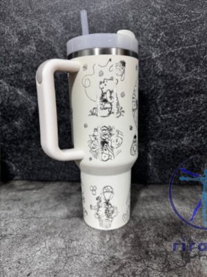 Winnie The Pooh And Friends Stanley 40Oz Cup Winnie The Pooh Tumbler Cup Gift For Fan Gift For Her Gift For Mom riracha 2