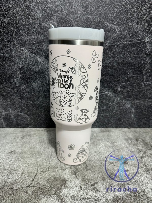 Winnie The Pooh And Friends Stanley 40Oz Cup Winnie The Pooh Tumbler Cup Gift For Fan Gift For Her Gift For Mom riracha 3