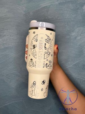 Winnie The Pooh And Friends Stanley 40Oz Cup Winnie The Pooh Tumbler Cup Gift For Fan Gift For Her Gift For Mom riracha 5