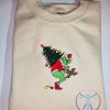 Mr Grinch Stole Christmas Tree Embroidered Sweatshirt T Shirt Hoodie Unique Gifts For Her Gift For Him Tshirt Tee Gift riracha 1