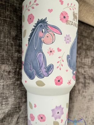 Winnie The Pooh Eeyore 40 Oz Quencher Stanley Tumbler 40Oz Christmas Gift Stanley Cup Gift For Men Women Daughter Son Unique riracha 2