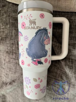 Winnie The Pooh Eeyore 40 Oz Quencher Stanley Tumbler 40Oz Christmas Gift Stanley Cup Gift For Men Women Daughter Son Unique riracha 3