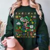 Luigi Super Mario Christmas Shirt Hoodie Sweatshirt Mario Bros Tee Gift For Men Women Xmas Gifts Unique riracha 1