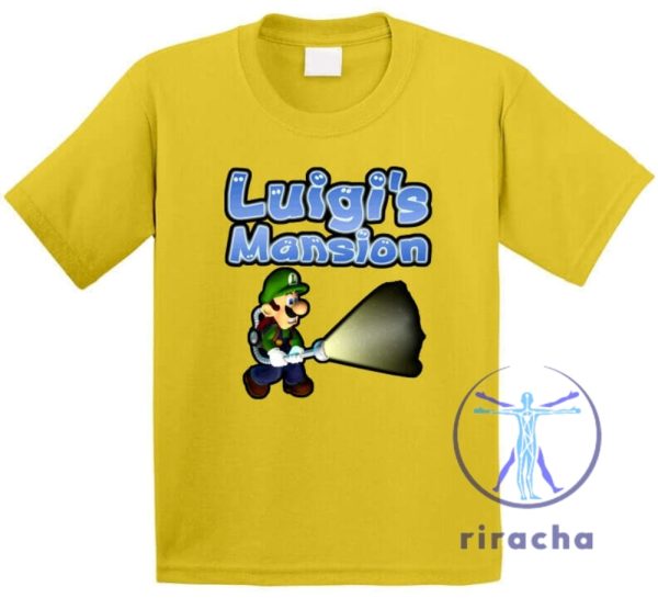 Luigis Mansion Super Mario Cool Fun T Shirt Sweatshirt Hoodie Gift For Super Mario Fan Gift For Men Women Daughter Son Unique Tee Christmas Gifts riracha 1