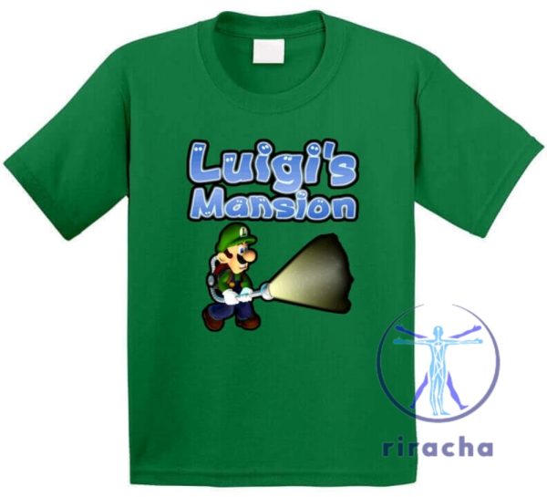 Luigis Mansion Super Mario Cool Fun T Shirt Sweatshirt Hoodie Gift For Super Mario Fan Gift For Men Women Daughter Son Unique Tee Christmas Gifts riracha 2