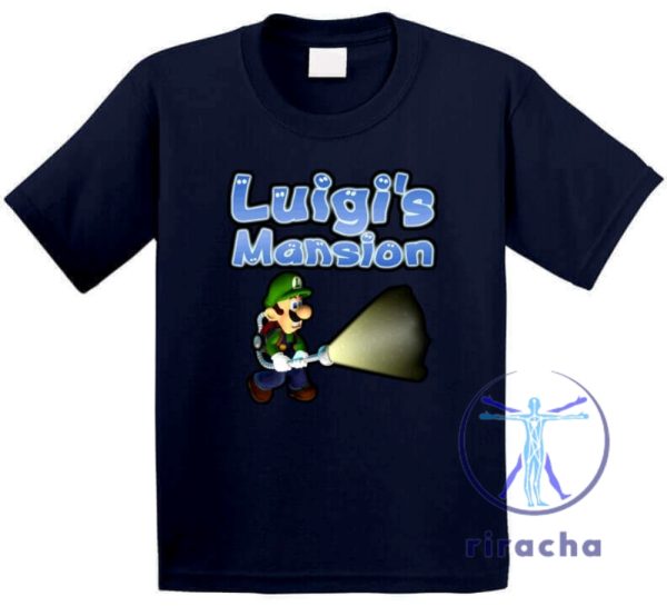 Luigis Mansion Super Mario Cool Fun T Shirt Sweatshirt Hoodie Gift For Super Mario Fan Gift For Men Women Daughter Son Unique Tee Christmas Gifts riracha 3