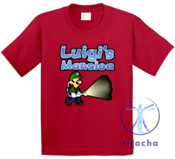 Luigis Mansion Super Mario Cool Fun T Shirt Sweatshirt Hoodie Gift For Super Mario Fan Gift For Men Women Daughter Son Unique Tee Christmas Gifts riracha 4