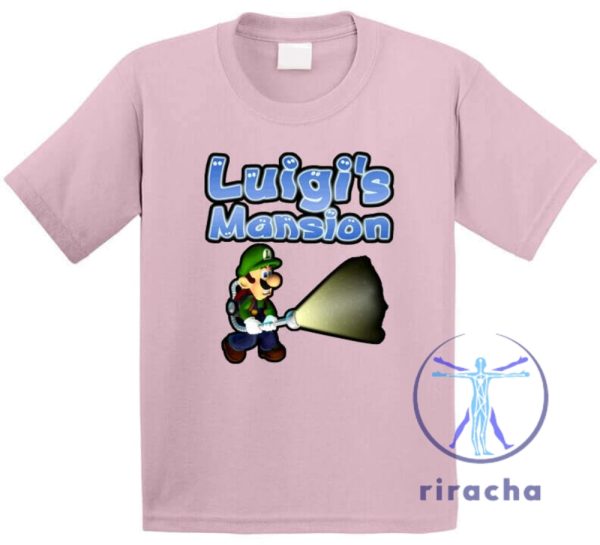 Luigis Mansion Super Mario Cool Fun T Shirt Sweatshirt Hoodie Gift For Super Mario Fan Gift For Men Women Daughter Son Unique Tee Christmas Gifts riracha 9