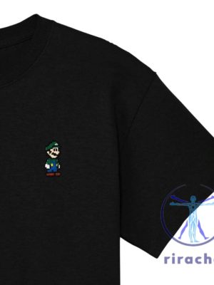 Pixel Luigi Super Mario Embroidered Shirt Hoodie Sweatshirt Gifts For Daughters Son Men Women Tee Christmas Gifts Unique riracha 2