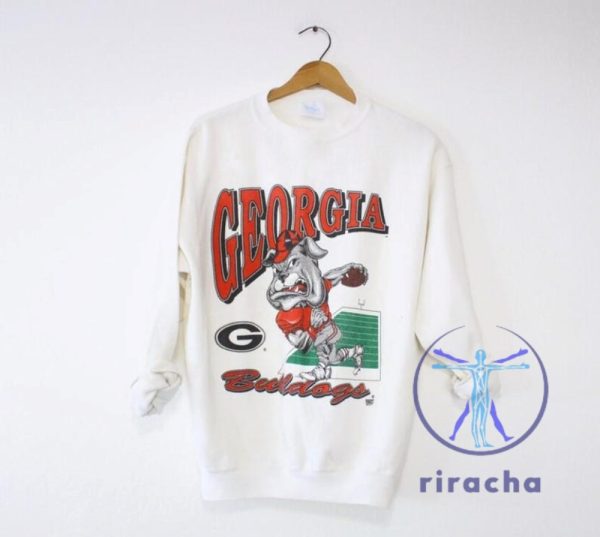 Vintage 90S Georgia Bulldogs Football Sweatshirt Hoodie T Shirt Retro College Tshirt Game Day Apparel Gift For Fan Men Women Unique riracha 1