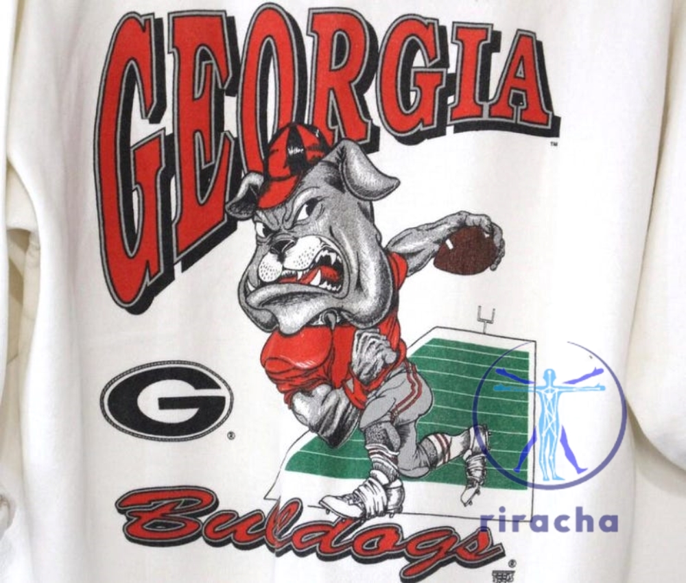 Vintage 90S Georgia Bulldogs Football Sweatshirt Hoodie T Shirt Retro College Tshirt Game Day Apparel Gift For Fan Men Women Unique riracha 2