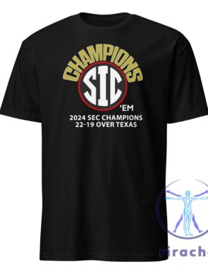 Uga Sec Champs T Shirt Hoodie Sweatshirt Georgia Beats Texas 22 19 In 2024 Sec Championship Sic Em Dawgs Tee Tshirt Unique riracha 2