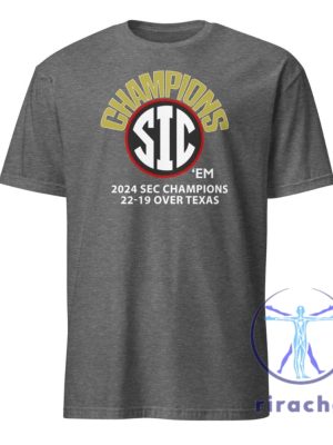 Uga Sec Champs T Shirt Hoodie Sweatshirt Georgia Beats Texas 22 19 In 2024 Sec Championship Sic Em Dawgs Tee Tshirt Unique riracha 3