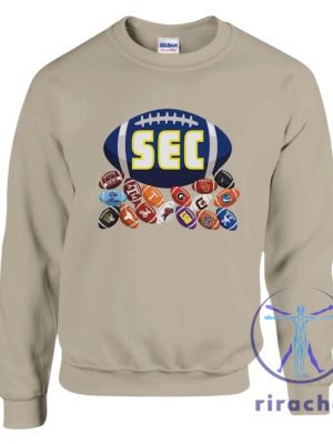 Sec Football Southeastern Conference Shirt Hoodie Sweatshirt Unisex Crewneck Gift For Fan Men Women Unique riracha 3